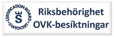 Certification Board Swedcert – Riksbehörighet OVK-besiktningar