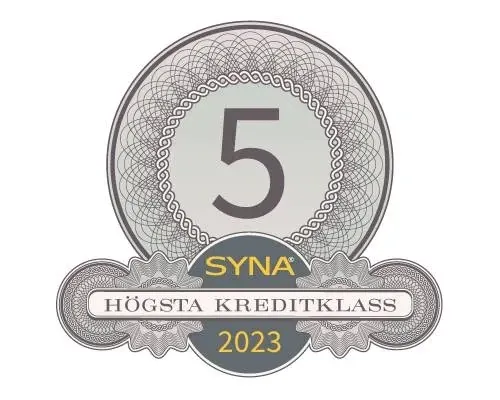 SYNA Högsta kreditklass 5, 2023